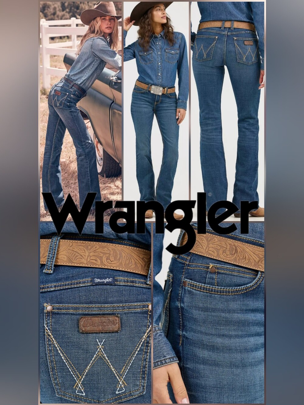 Wrangler Women's Retro Mae Mid-Rise Bootcut Jeans